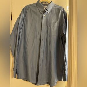 LL Bean Traditional Fit Mens 16.5 37 Button Down Shirt  Wrinkle Free